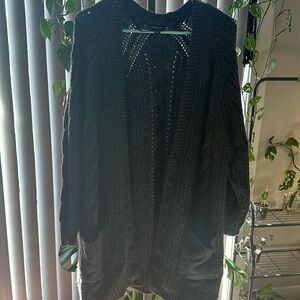 Grey Knitted Cardigan